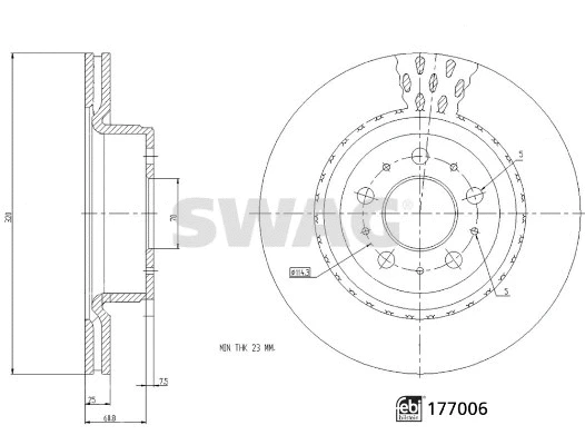 Brake Disc (33 10 7345)