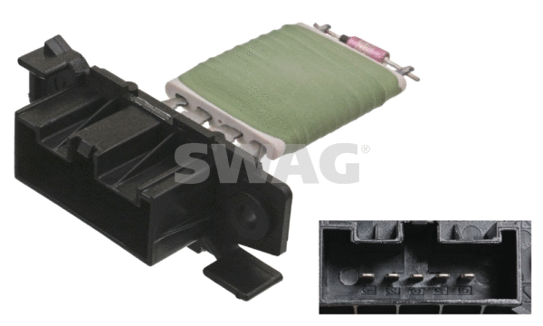 Resistor, interior blower (40 10 0043)