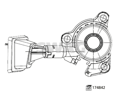 Central Slave Cylinder, clutch (33 10 2519)