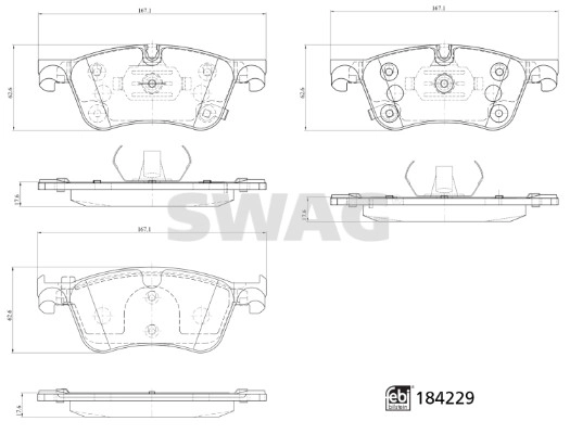 Brake Pad Set, disc brake (33 10 9319)