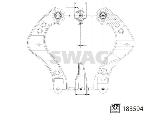 Control/Trailing Arm, wheel suspension (33 10 9061)