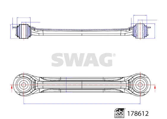 Control/Trailing Arm, wheel suspension