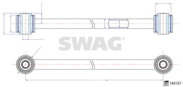 Rod/Strut, wheel suspension (33 11 0578)