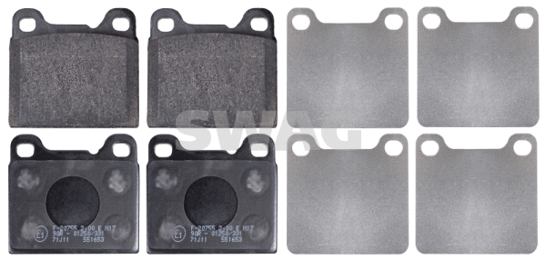 Brake Pad Set, disc brake (55 91 6231)