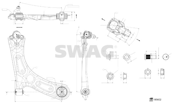 Control/Trailing Arm, wheel suspension (33 11 0000)