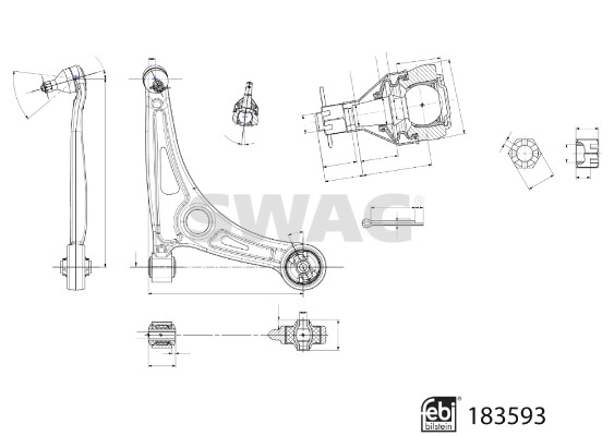 Control/Trailing Arm, wheel suspension (33 10 9060)