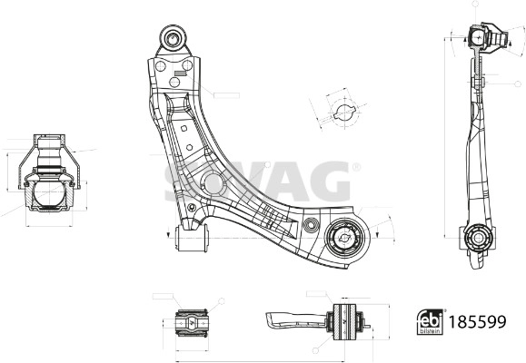 Control/Trailing Arm, wheel suspension (33 10 9998)