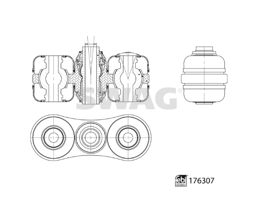 Control/Trailing Arm, wheel suspension