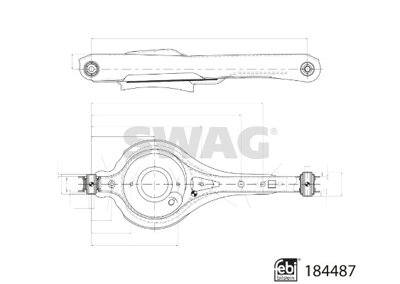 Control/Trailing Arm, wheel suspension (33 10 9399)