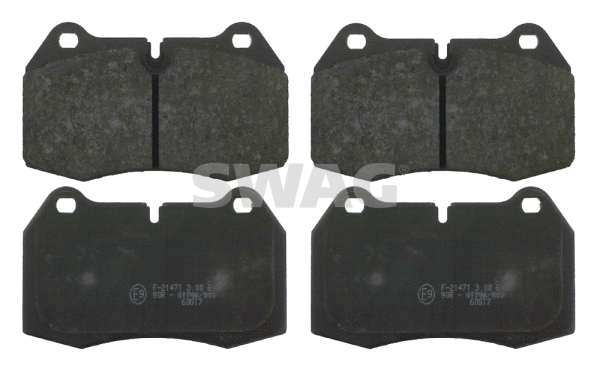 Brake Pad Set, disc brake (20 91 6109)
