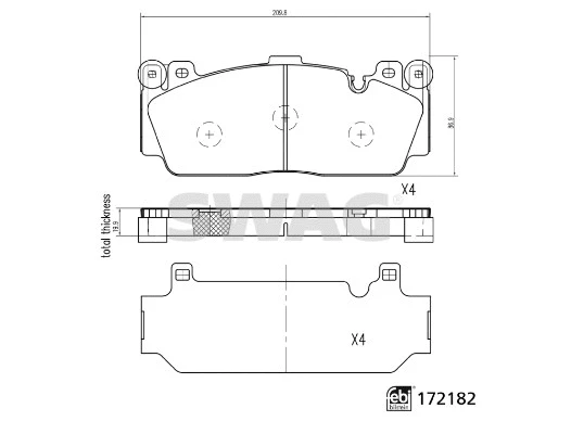 Brake Pad Set, disc brake