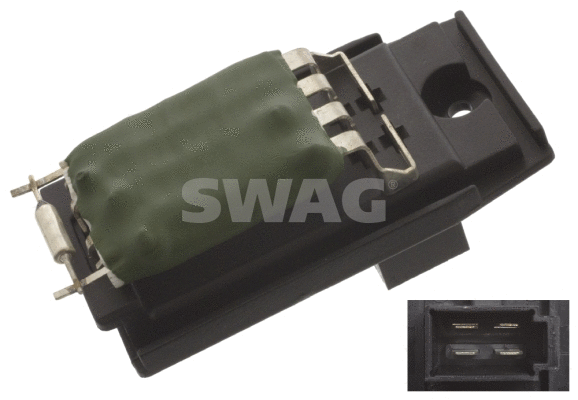 Resistor, interior blower (50 94 5415)