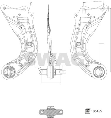 Control/Trailing Arm, wheel suspension (33 11 0404)