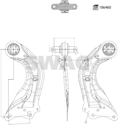 Control/Trailing Arm, wheel suspension (33 11 0405)