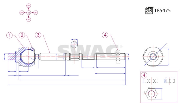 Inner Tie Rod (33 10 9937)