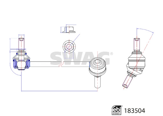 Link/Coupling Rod, stabiliser bar (33 10 9695)