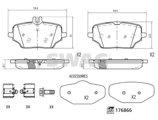 Brake Pad Set, disc brake