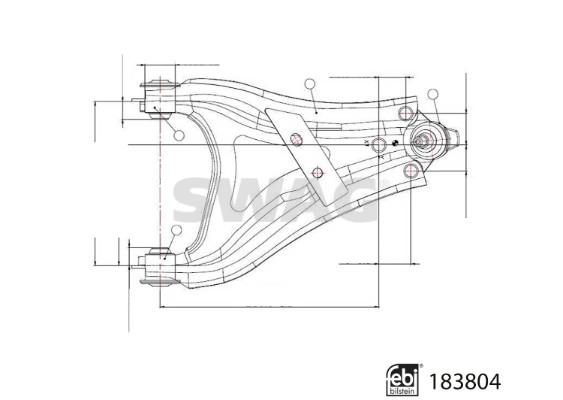 Control/Trailing Arm, wheel suspension (33 10 9220)