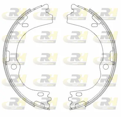 Brake Shoe, parking brake (4500.00)