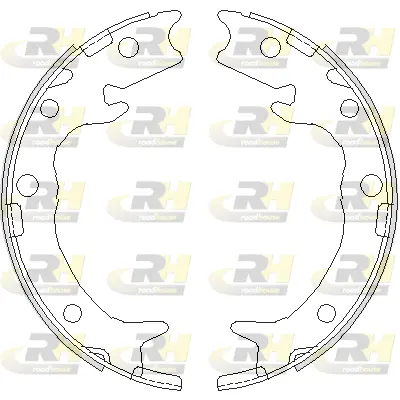 Brake Shoe, parking brake (4737.00)