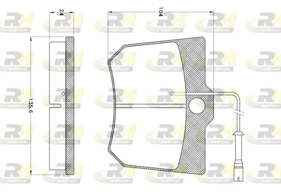 Brake Pad Set, disc brake (JSX 2910.25)