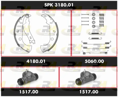 Brake Kit, drum brake (SPK 3180.01)