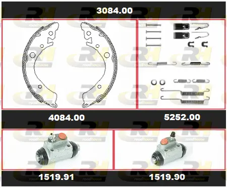 Brake Kit, drum brake (3084.00)