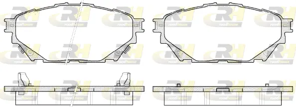 Brake Pad Set, disc brake (21544.04)