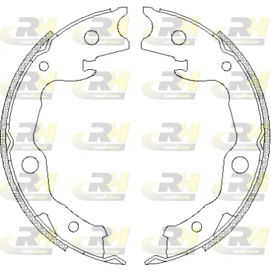 Brake Shoe, parking brake (4677.00)