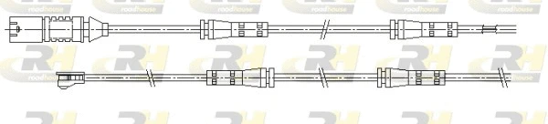 Warning Contact, brake pad wear (001198)