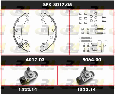 Brake Kit, drum brake (SPK 3017.05)