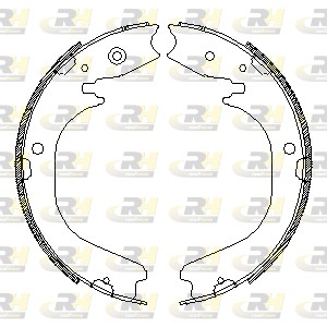 Brake Shoe, parking brake (4486.00)
