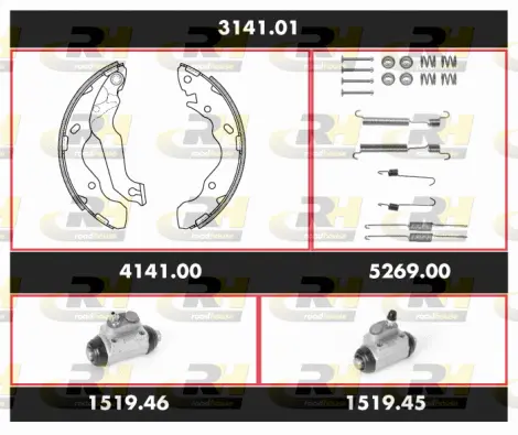 Brake Kit, drum brake (3141.01)