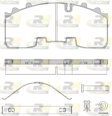 Brake Pad Set, disc brake (JSX 21556.80)