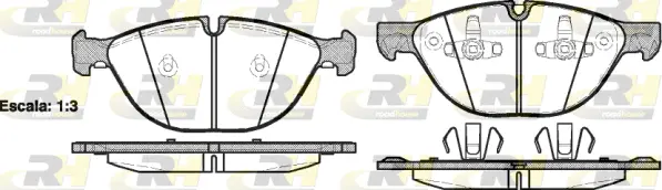 Brake Pad Set, disc brake (21298.00)