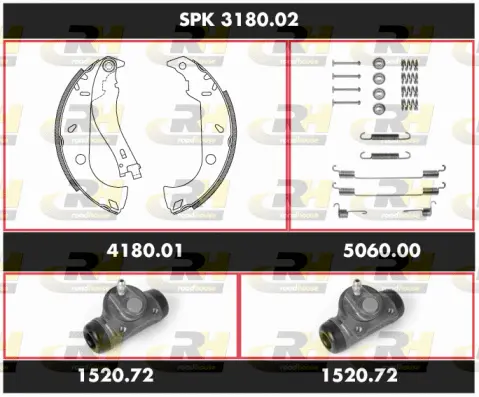 Brake Kit, drum brake (SPK 3180.02)