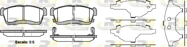 Brake Pad Set, disc brake (2724.42)