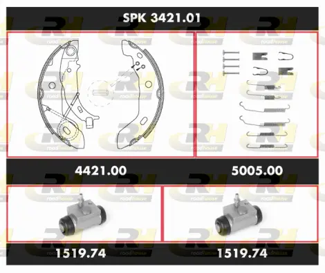Brake Kit, drum brake (SPK 3421.01)