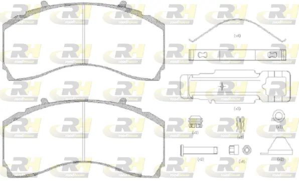 Brake Pad Set, disc brake (JSX 21480.80)