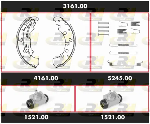 Brake Kit, drum brake (3161.00)