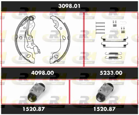 Brake Kit, drum brake (3098.01)