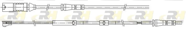 Warning Contact, brake pad wear (001176)