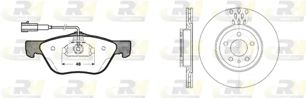 Brake Kit, disc brake (8589.00)
