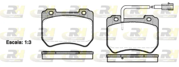 Brake Pad Set, disc brake (21444.01)