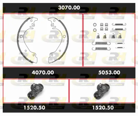 Brake Kit, drum brake (3070.00)