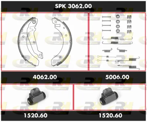 Brake Kit, drum brake (SPK 3062.00)