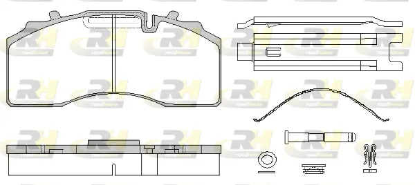 Brake Pad Set, disc brake (JSX 21415.80)