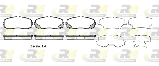 Brake Pad Set, disc brake (21405.00)