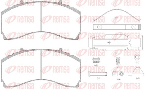 Brake Pad Set, disc brake (JSX 21480.81)