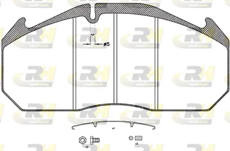 Brake Pad Set, disc brake (JSX 2506.31)